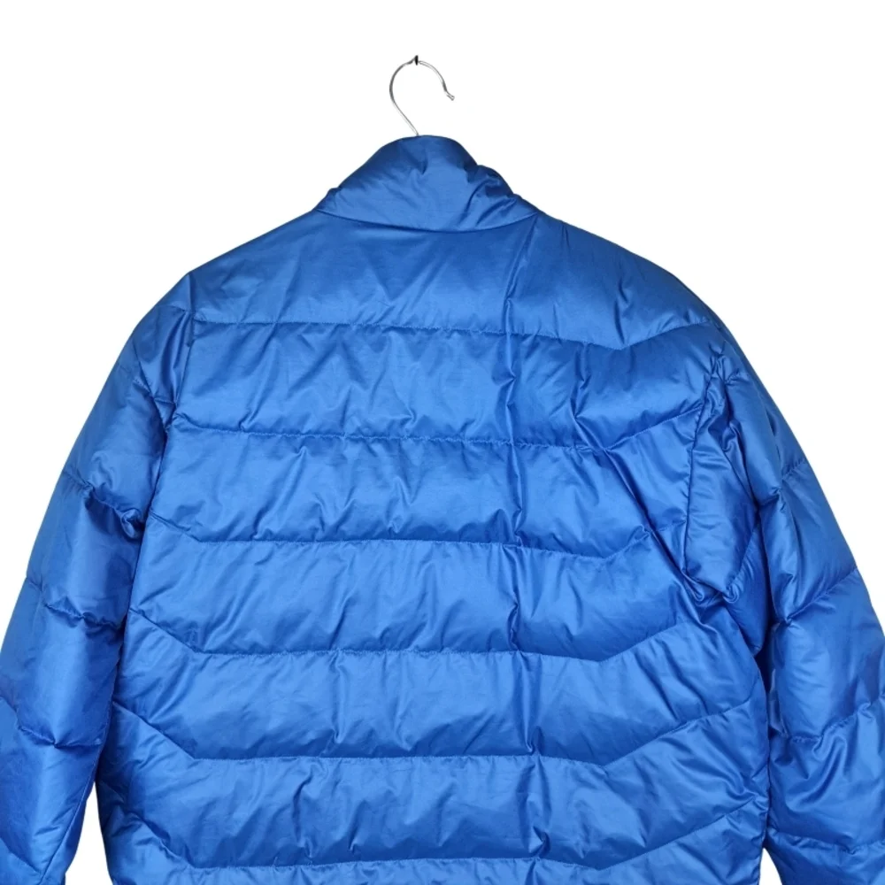 New Balance Men's M Down Puffer Jacket Sleek Blue EUC